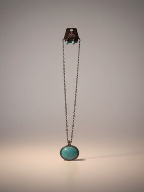 Paparazzi Turquoise Western Boho Necklace & Earrings Set